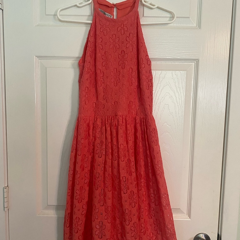 Maggy London Vibrant Coral Dress
